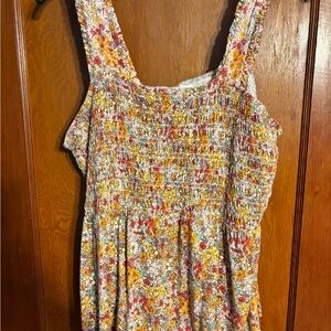 Floral Smocked Women's Top